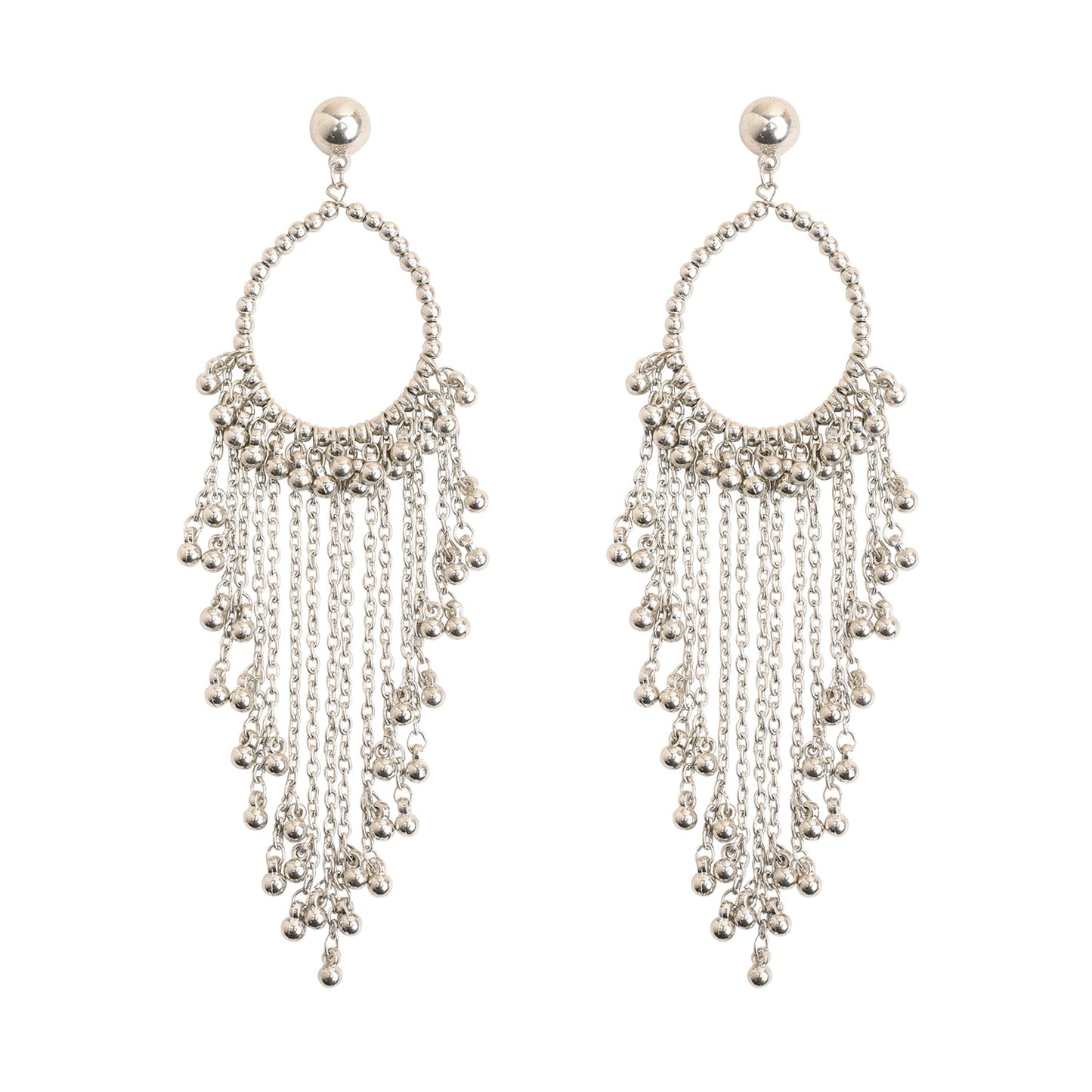 Bohemian Ghungroo Drop Earrings