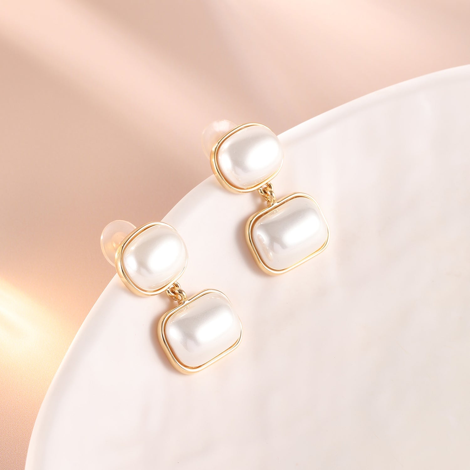 Bold and Beautiful Double Pearl Earrings