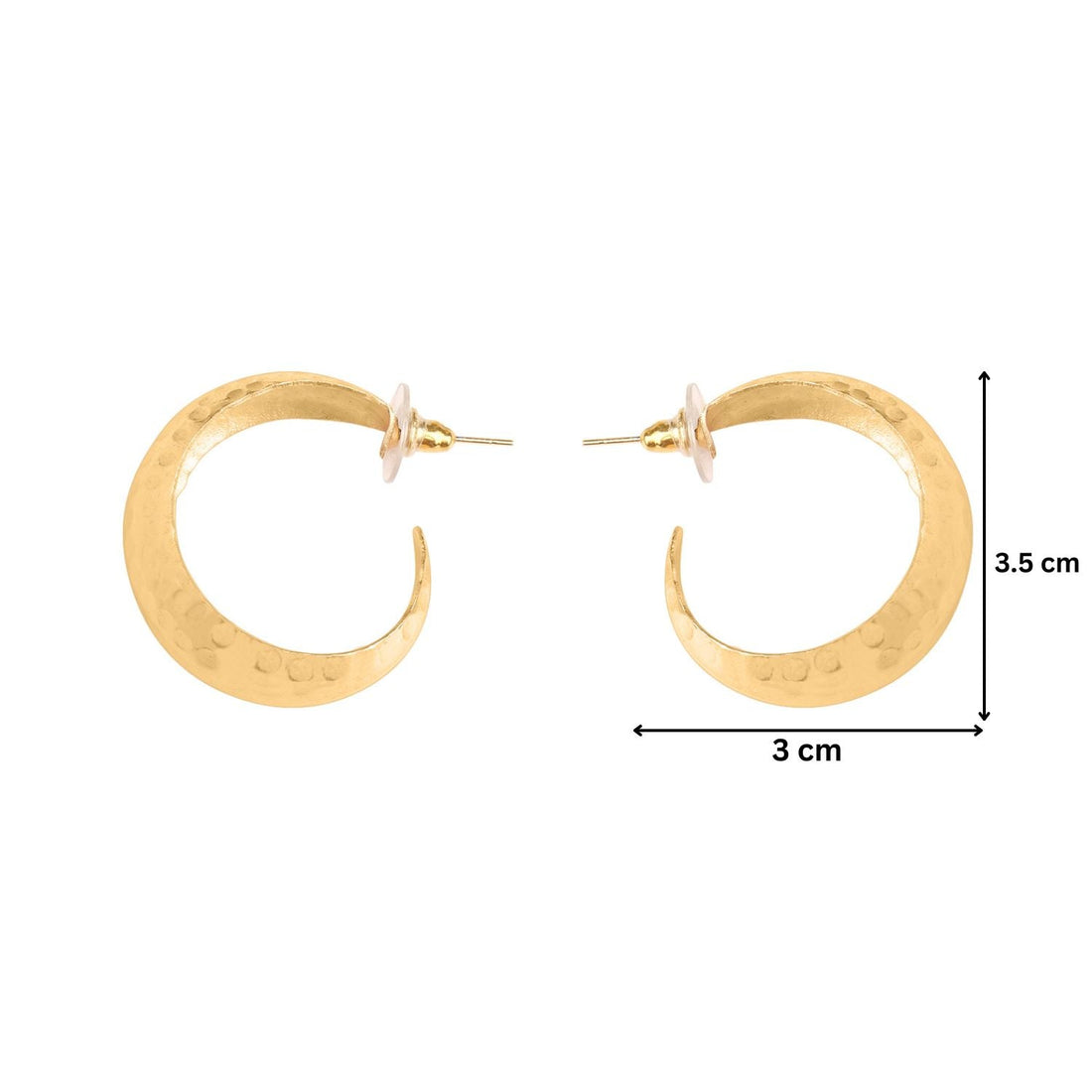 Chic Bold Gold Hoop Earrings