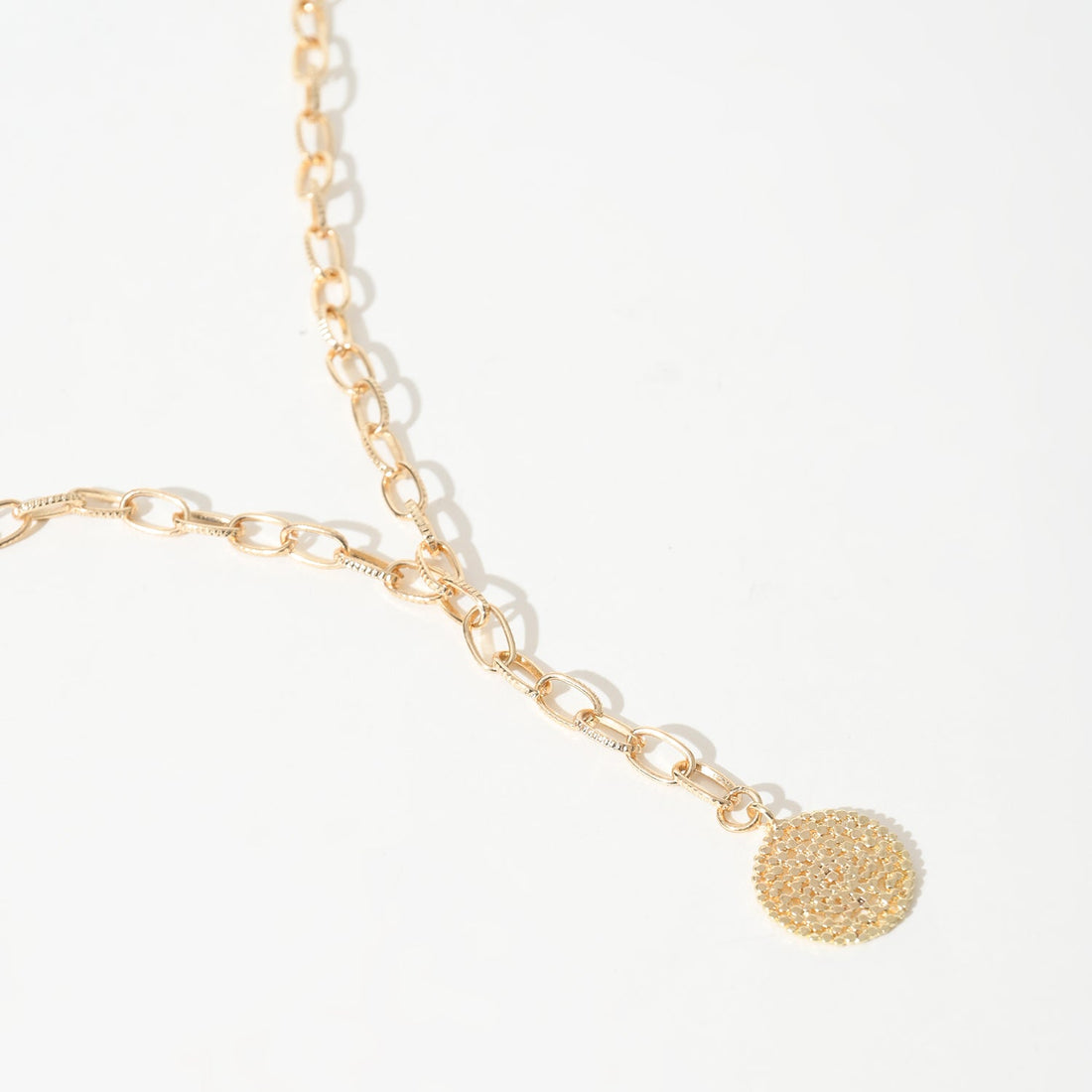 Coin Charm Y Necklace