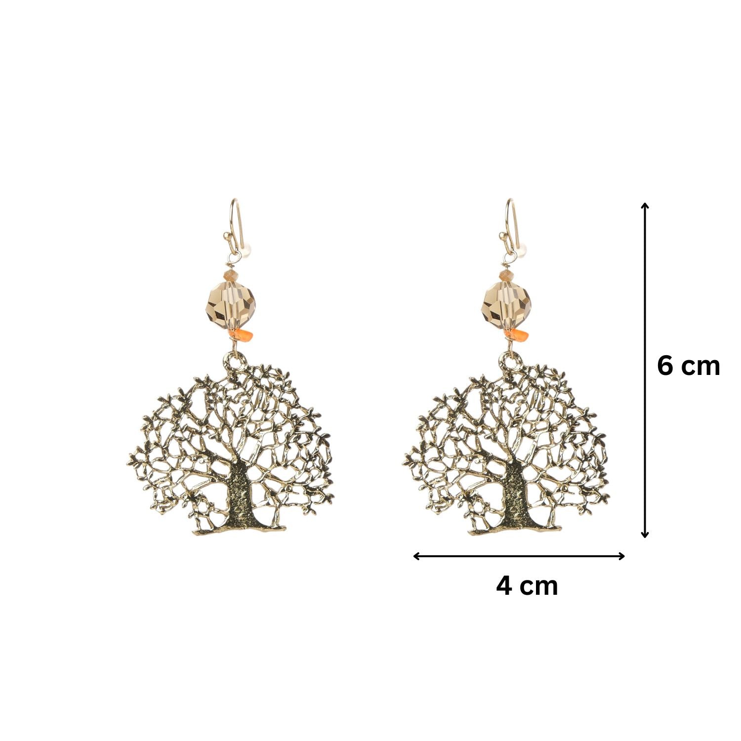 Vintage Tree Of Life Hook Earrings