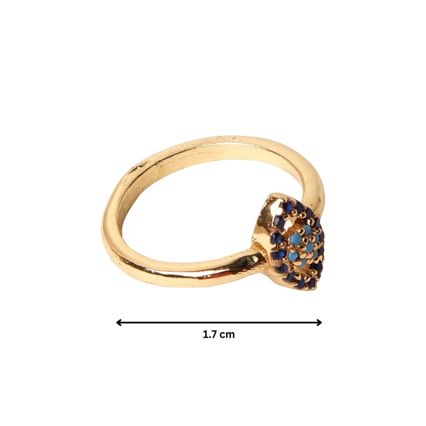 Cubic Zirconia AD Evil Eye Ring