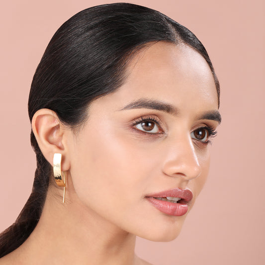 Textured Long Drop Earrings