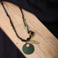 Rustic Leather Patina Necklace