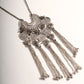 Antique Silver Hanging Chains Necklace