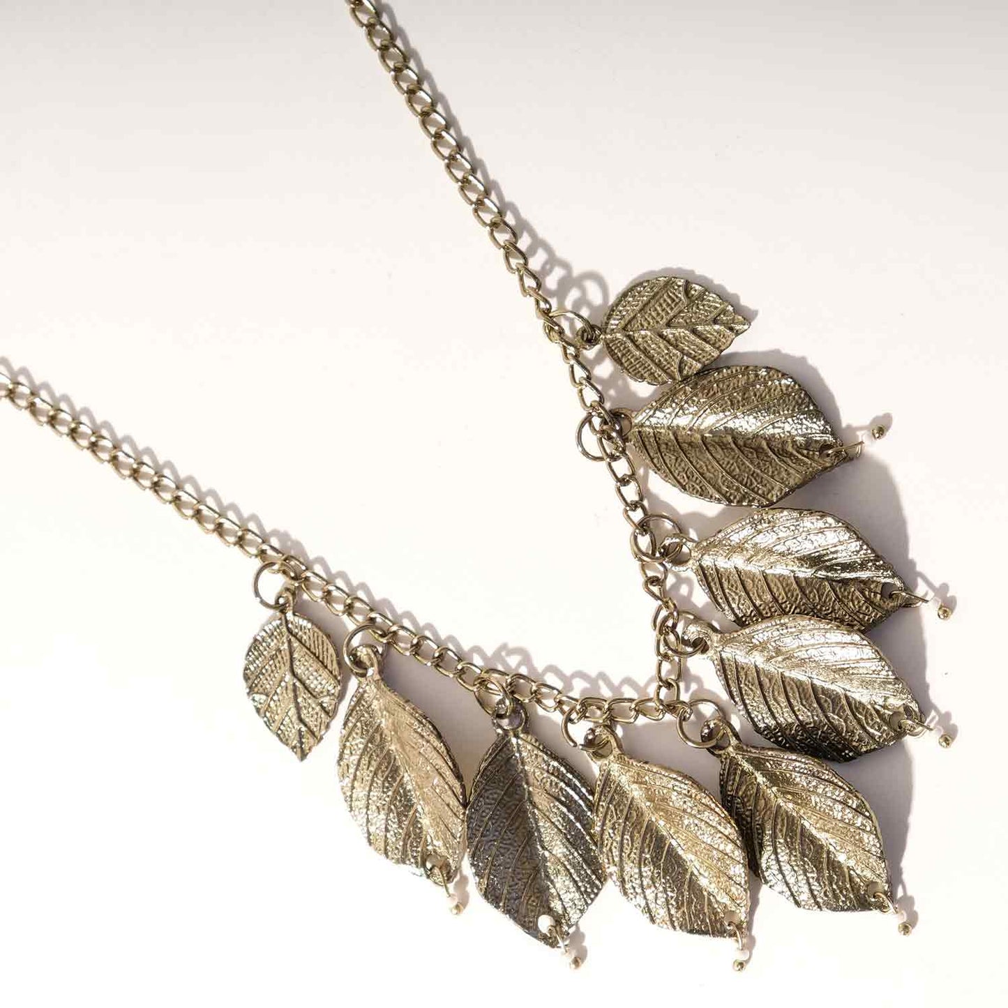 Antique Multi Leaf Necklace