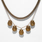 Antique Gold Layered Coins Necklace