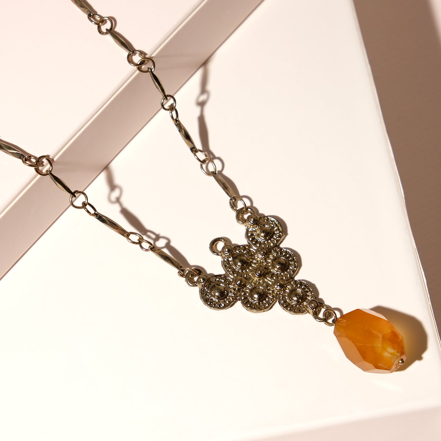 Semi Precious Dangle Necklace