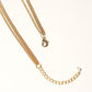 Double Layered Pearl Drop Necklace