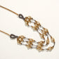 Rose Gold Cylindrical Beaded Necklace