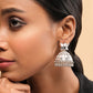 Lotus Mirror Lightweight Jhumka Earrings