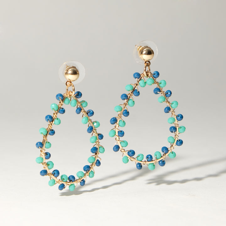 Teal Tempest Dangler Earrings