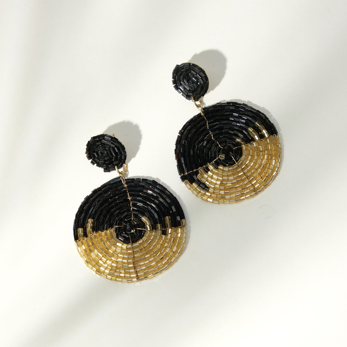 Black Gold Glamour Earrings