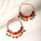 Beads Cascade Hoop Earrings