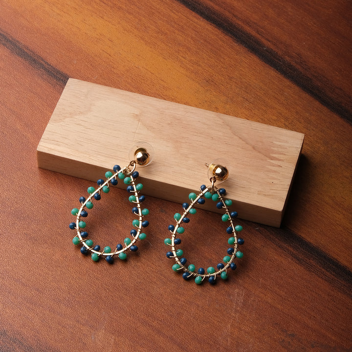 Teal Tempest Dangler Earrings