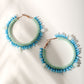 Ocean Breeze Beads Hoop Earrings