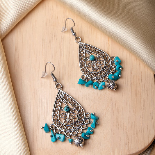 Turquoise Essence Beads Hook Earrings