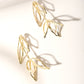 Gold Grand Blossom Petal Drop Earrings
