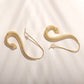 Gold-Plated Luxe Serpent Swirl Earrings