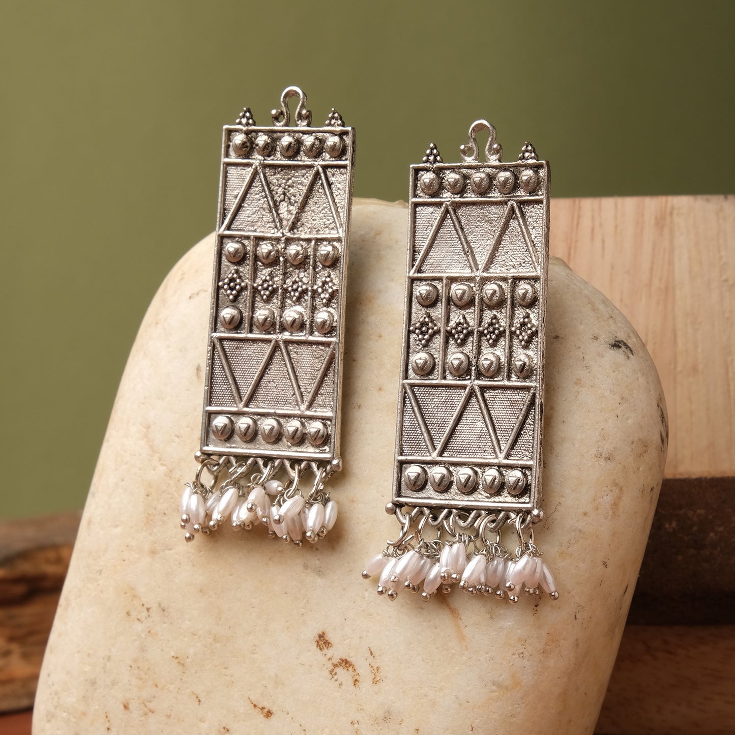 Vintage Tribal Pattern Earrings