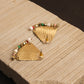 Gold plated Prism Earrings