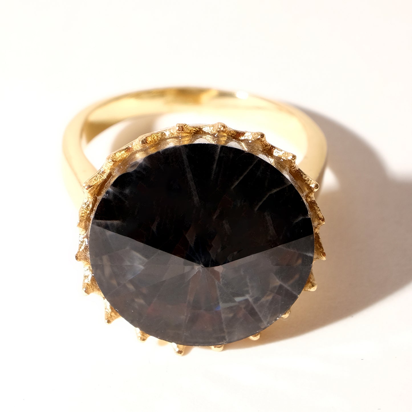 Sphere Ridge Gemstone Ring