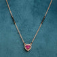 American Diamond Ruby Heart Shaped Mangalsutra