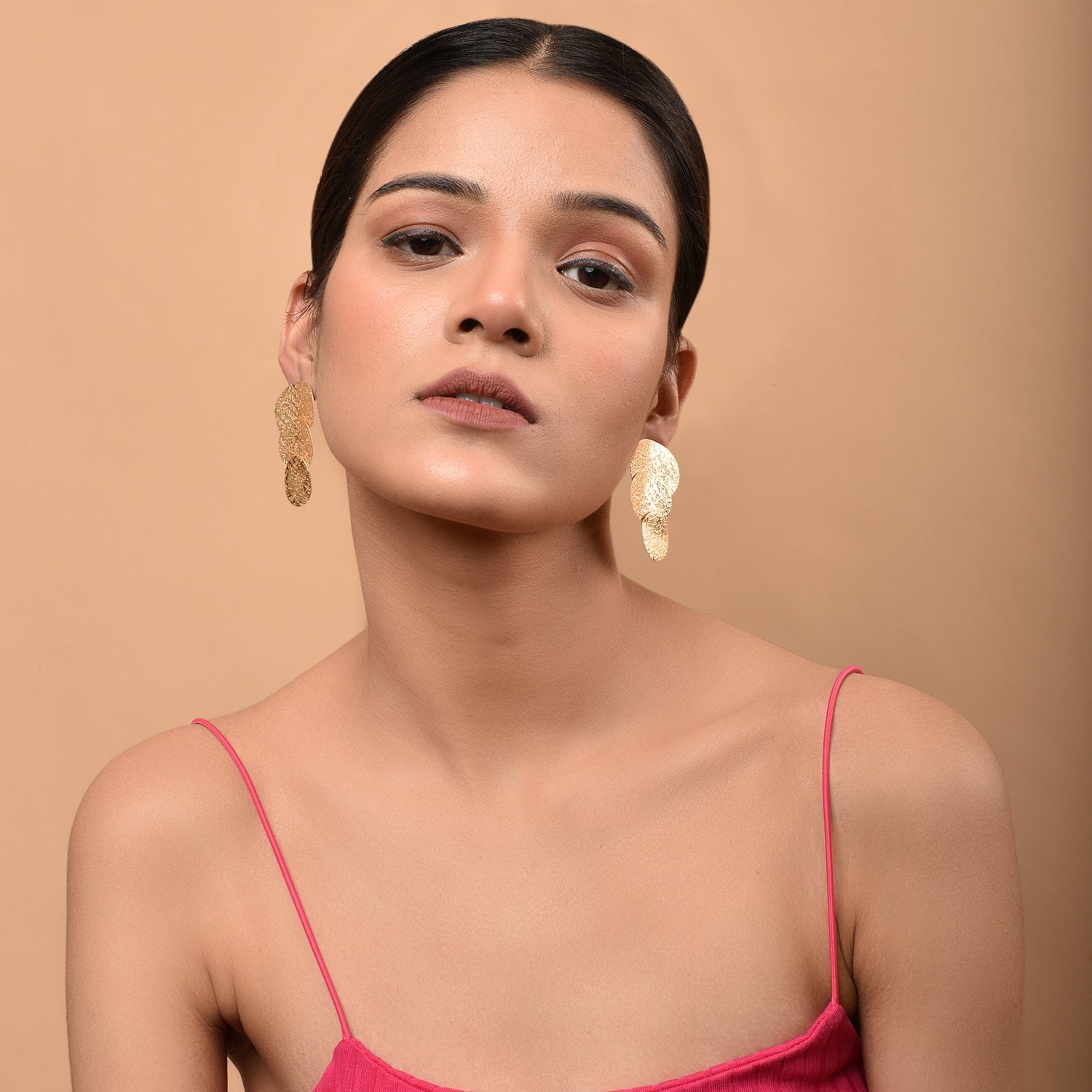 Tri Glamour Blaze Drop Earrings