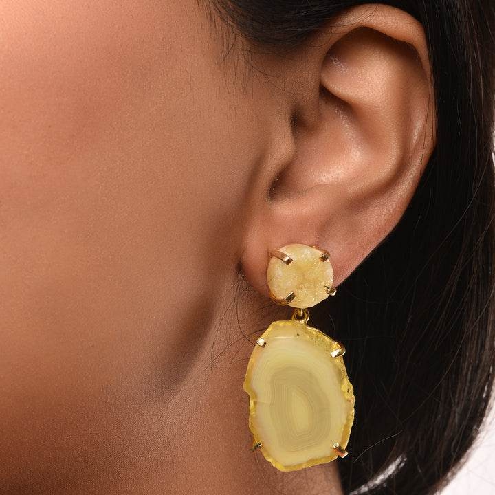 Sunbeam Semi-Precious Drop Earrings