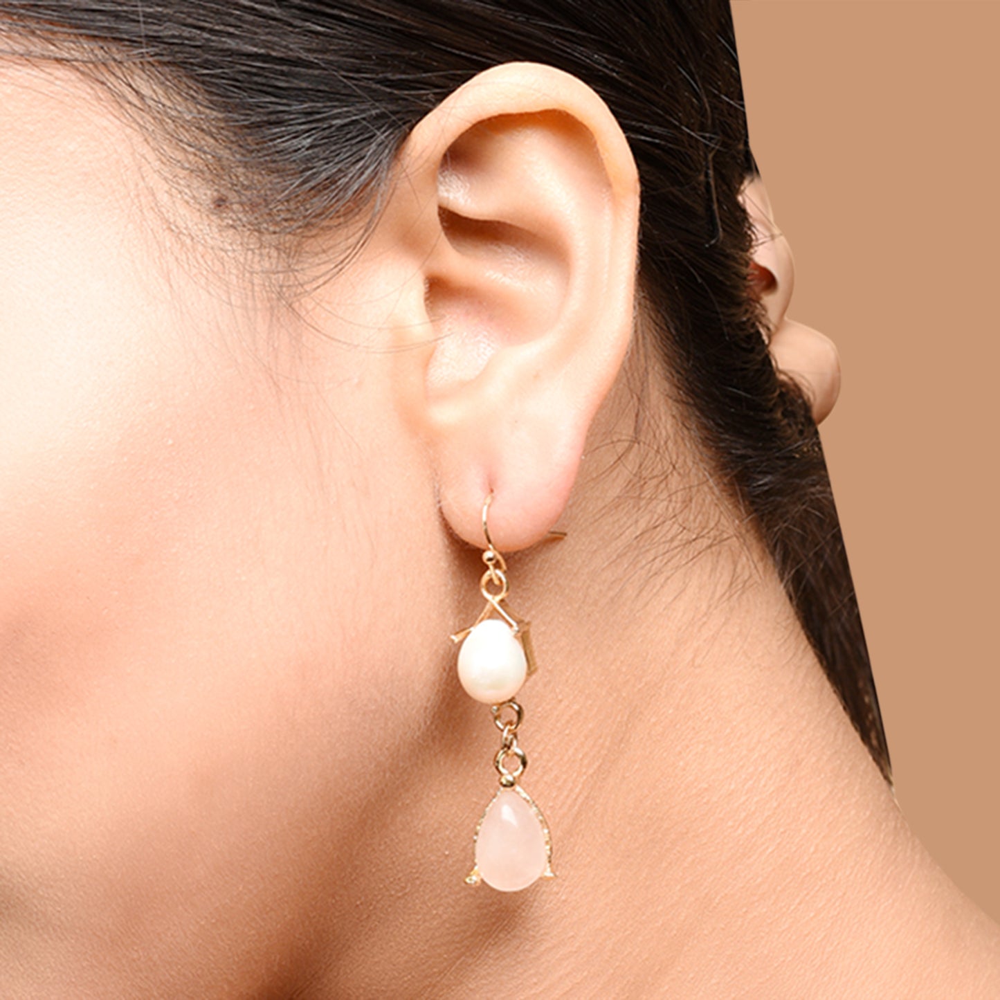 Blush Pearl Dangler Earrings