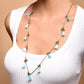 Antique Blue Tassel Pearl Necklace