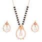 Sparkle Droplet American Diamond Mangalsutra with Earrings