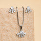 Dazzle American Diamond Crystal Pendant Set With Earrings