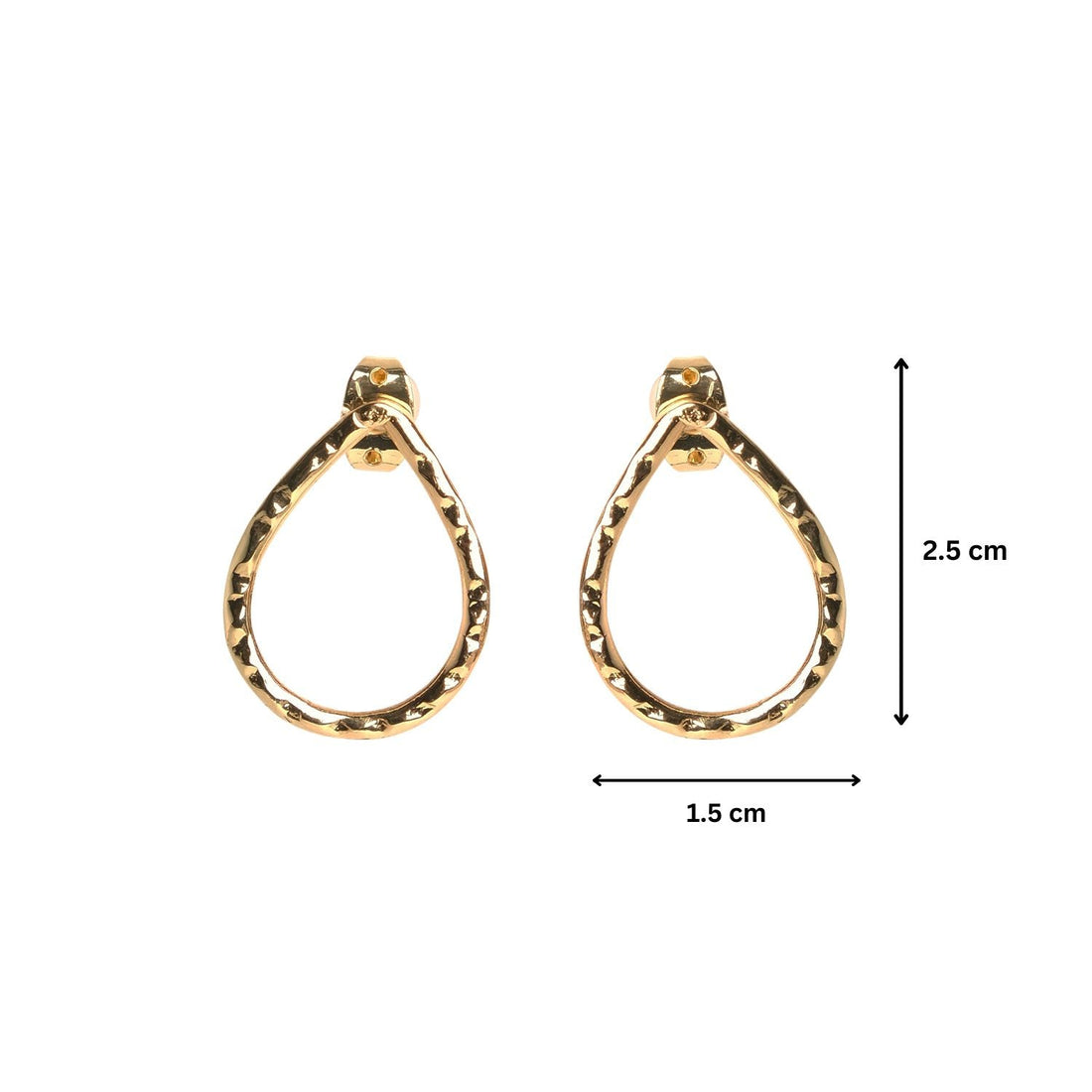 Dainty Gold Droplets Stud Earrings