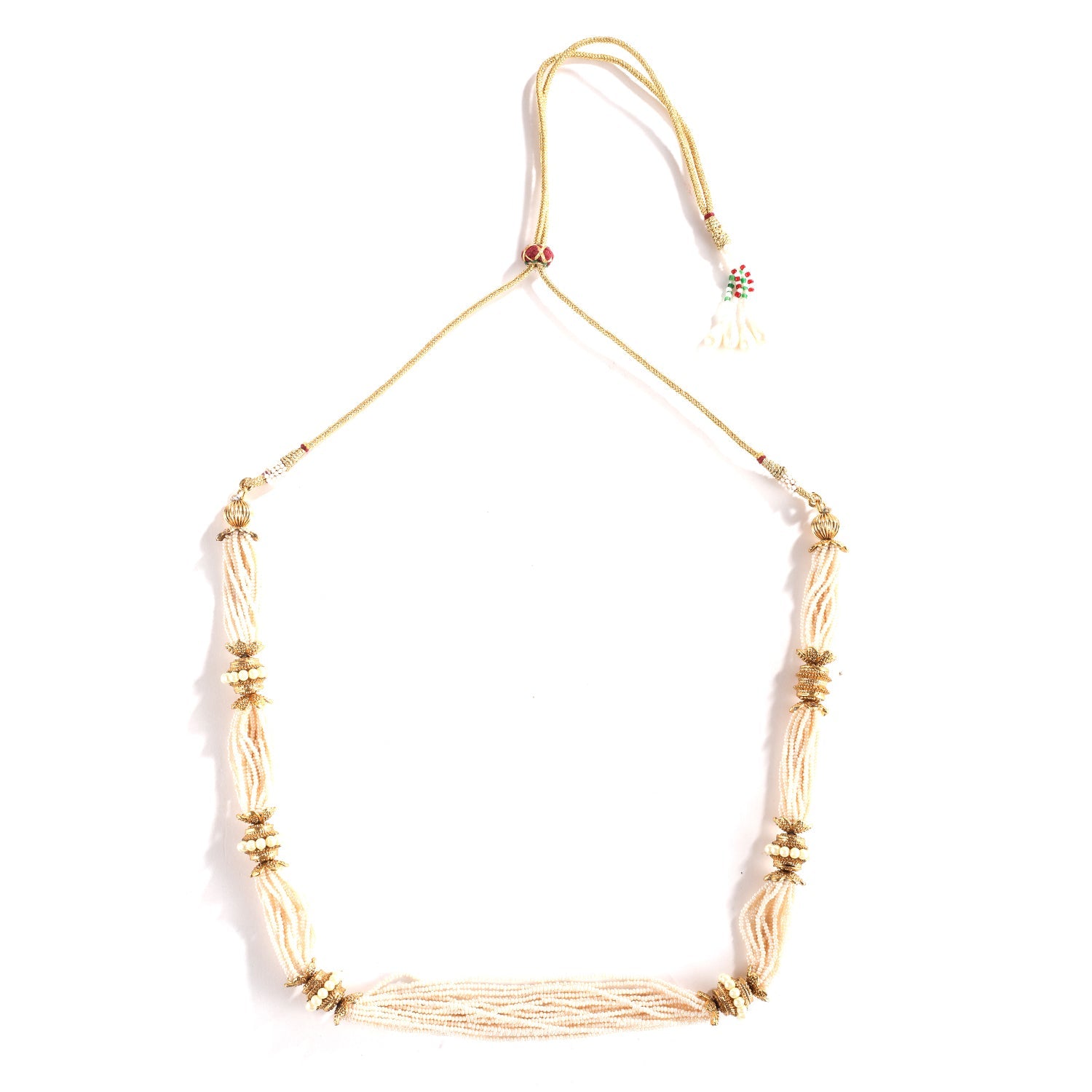 Designer & Exclusive Hand Beaded Pearl String Necklace/Haram Set