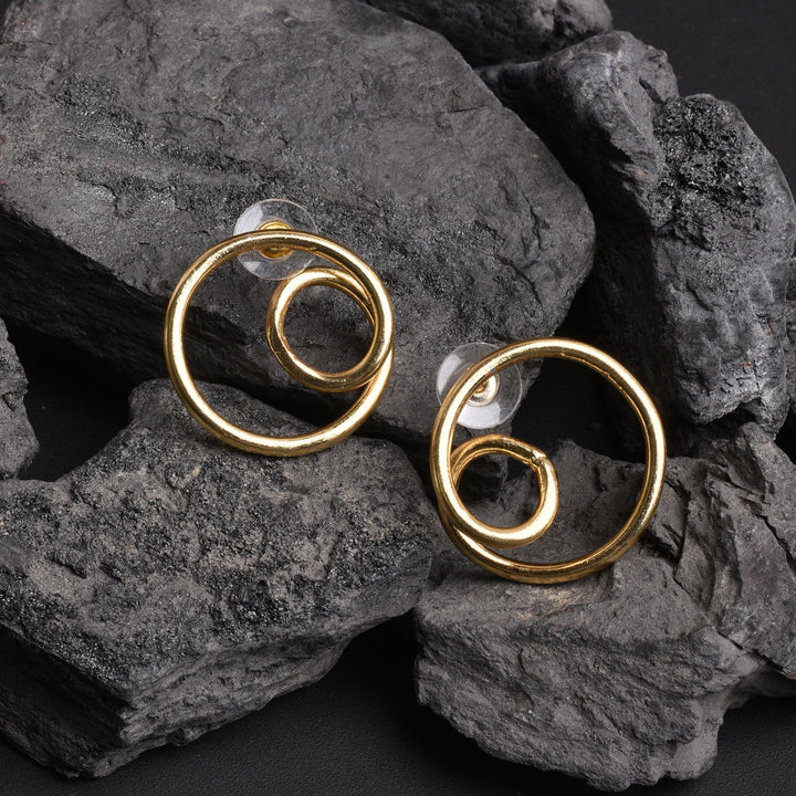 Double Circular Hoop Earrings