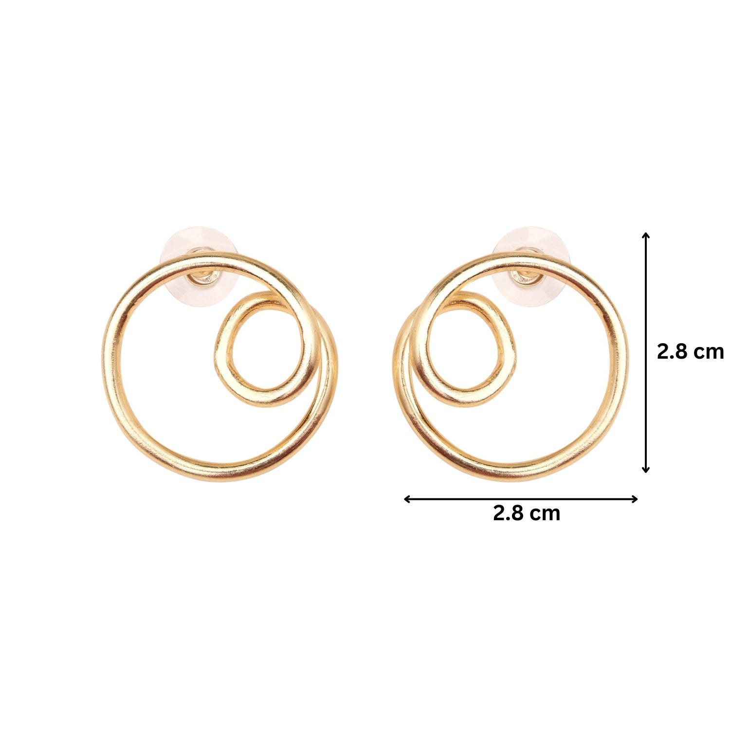 Double Circular Hoop Earrings