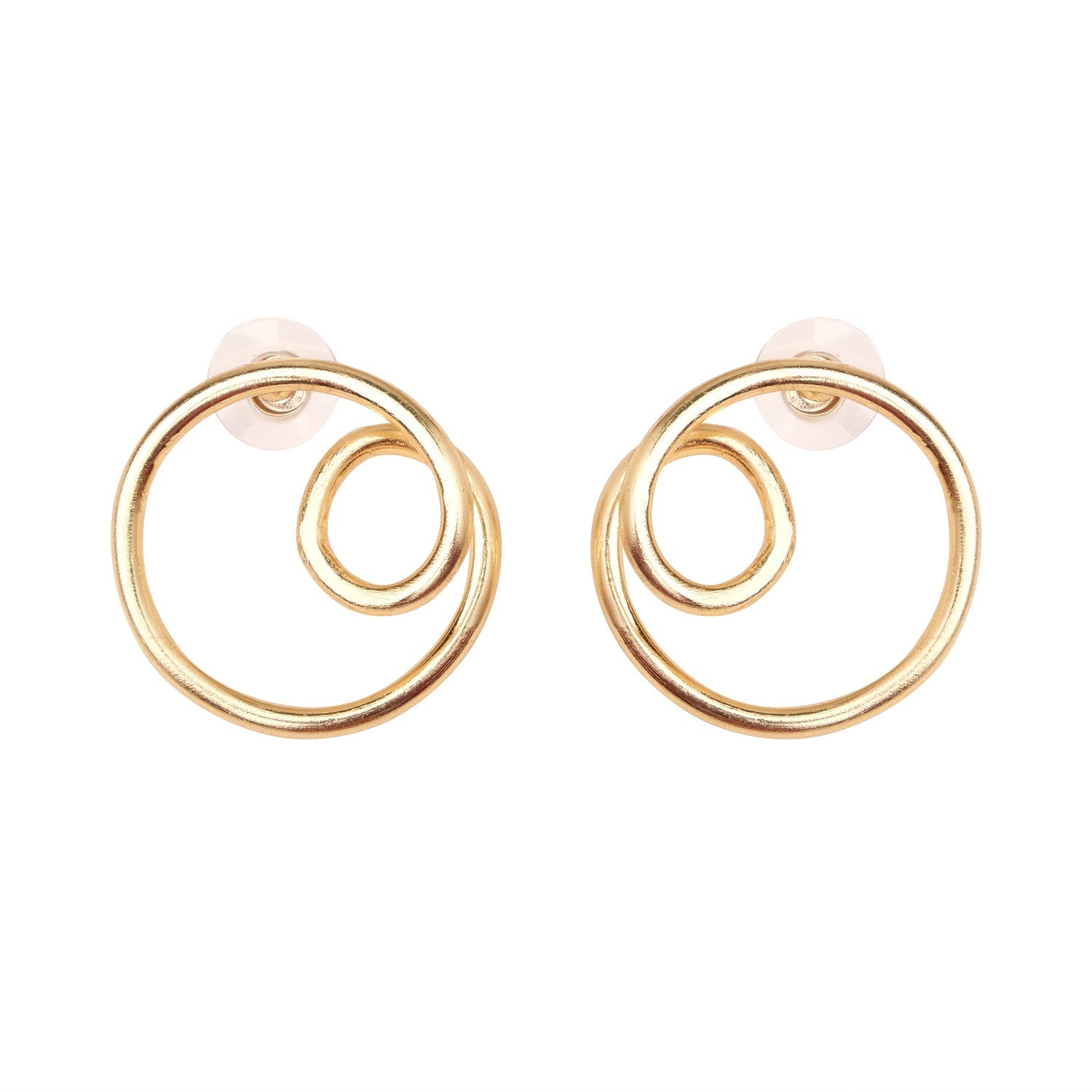 Double Circular Hoop Earrings