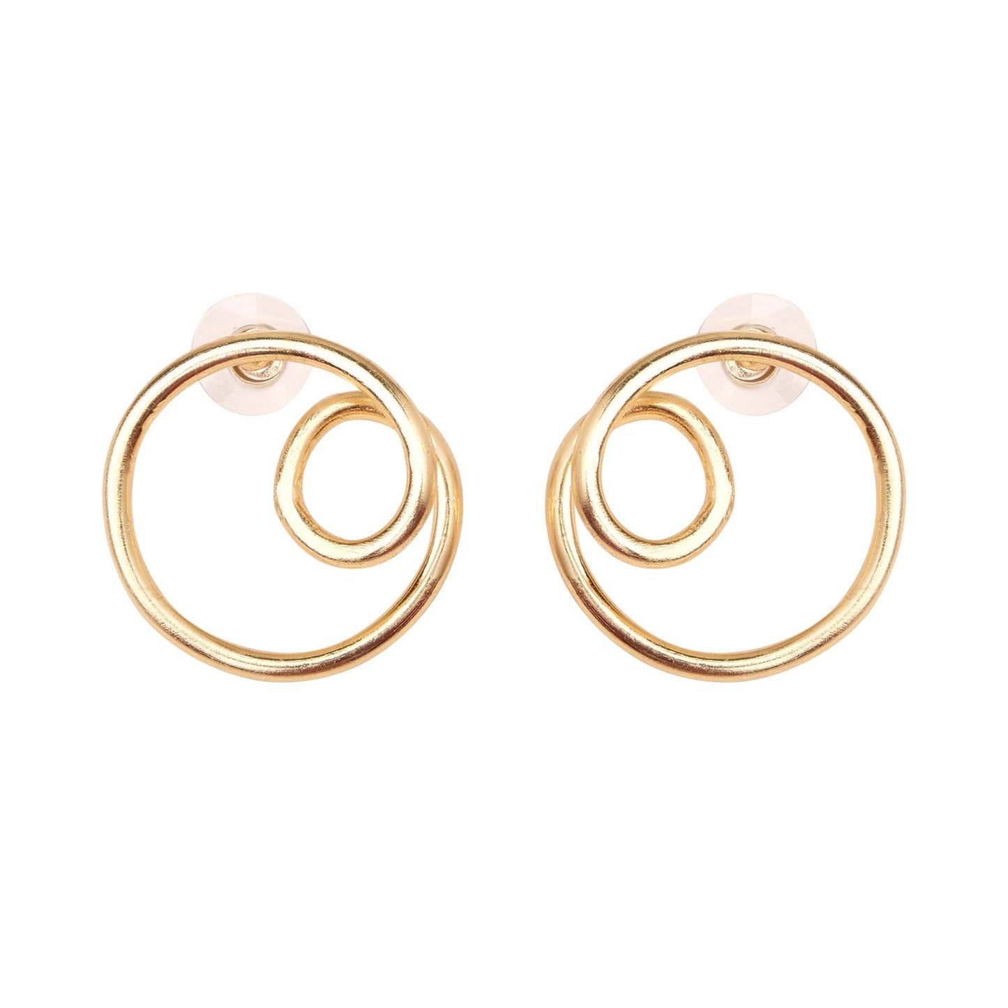 Double Circular Hoop Earrings