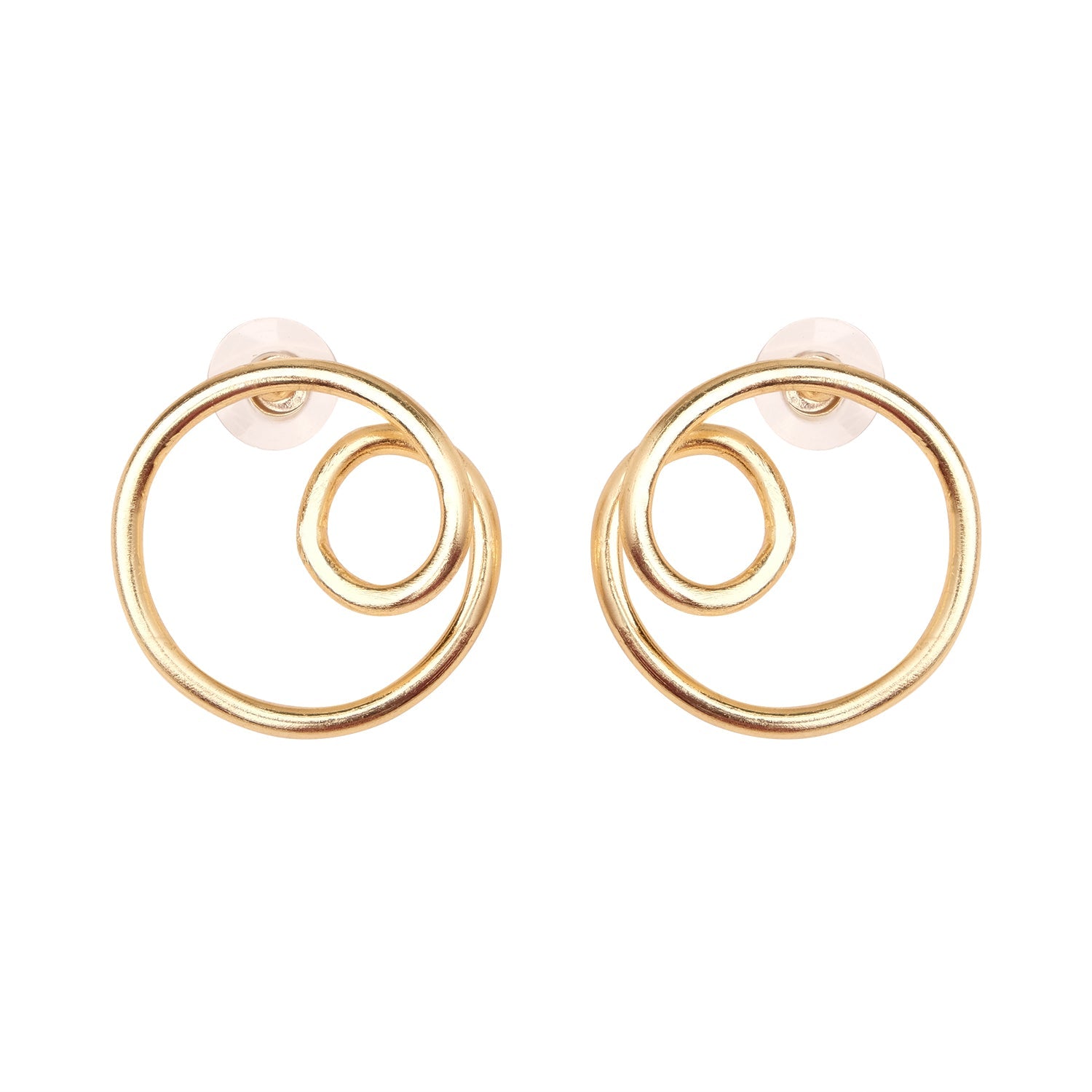 Double Circular Hoop Earrings