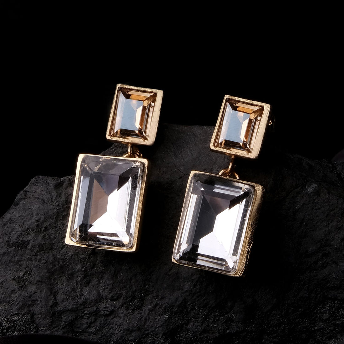 Dual Radiance Crystal Earrings