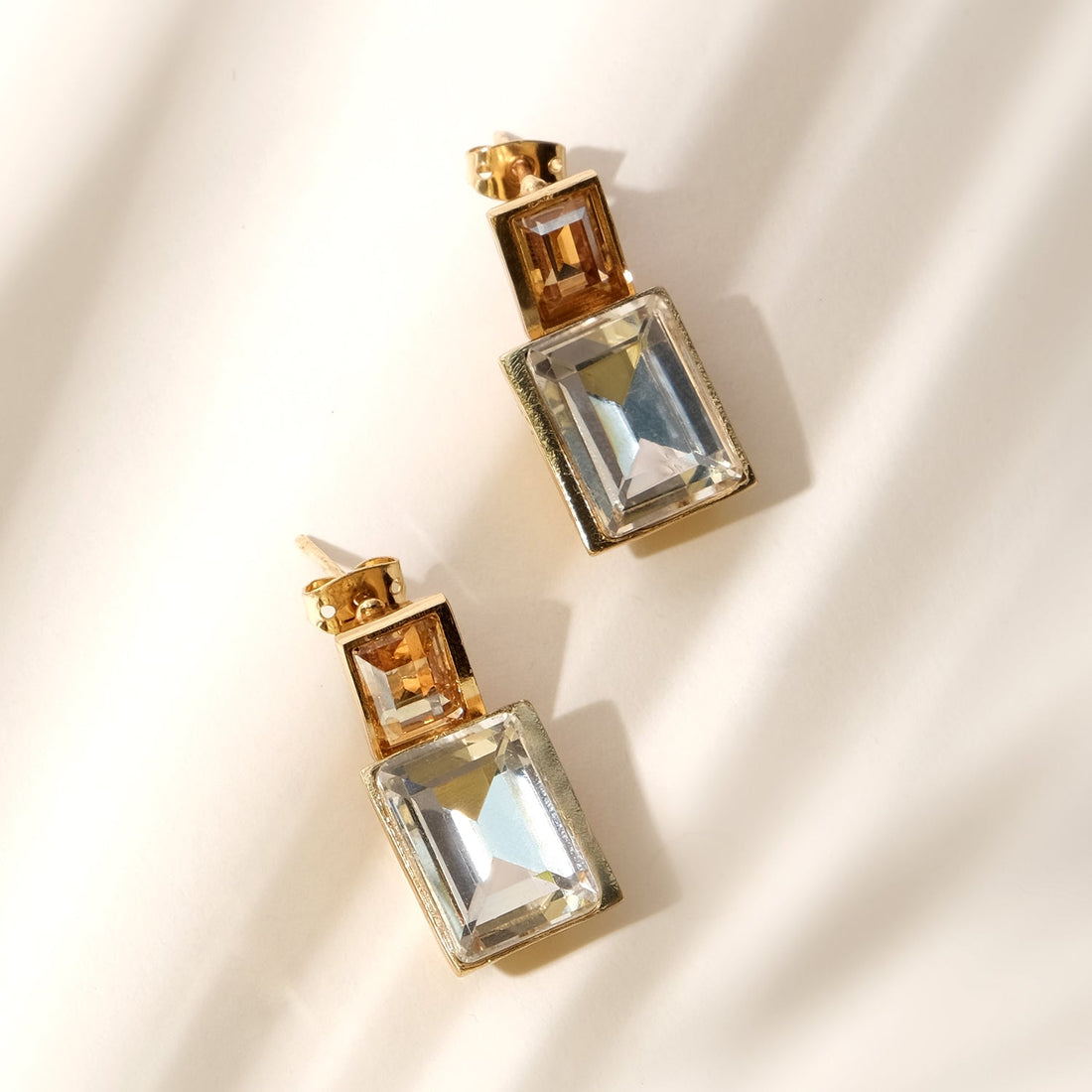 Dual Radiance Crystal Earrings