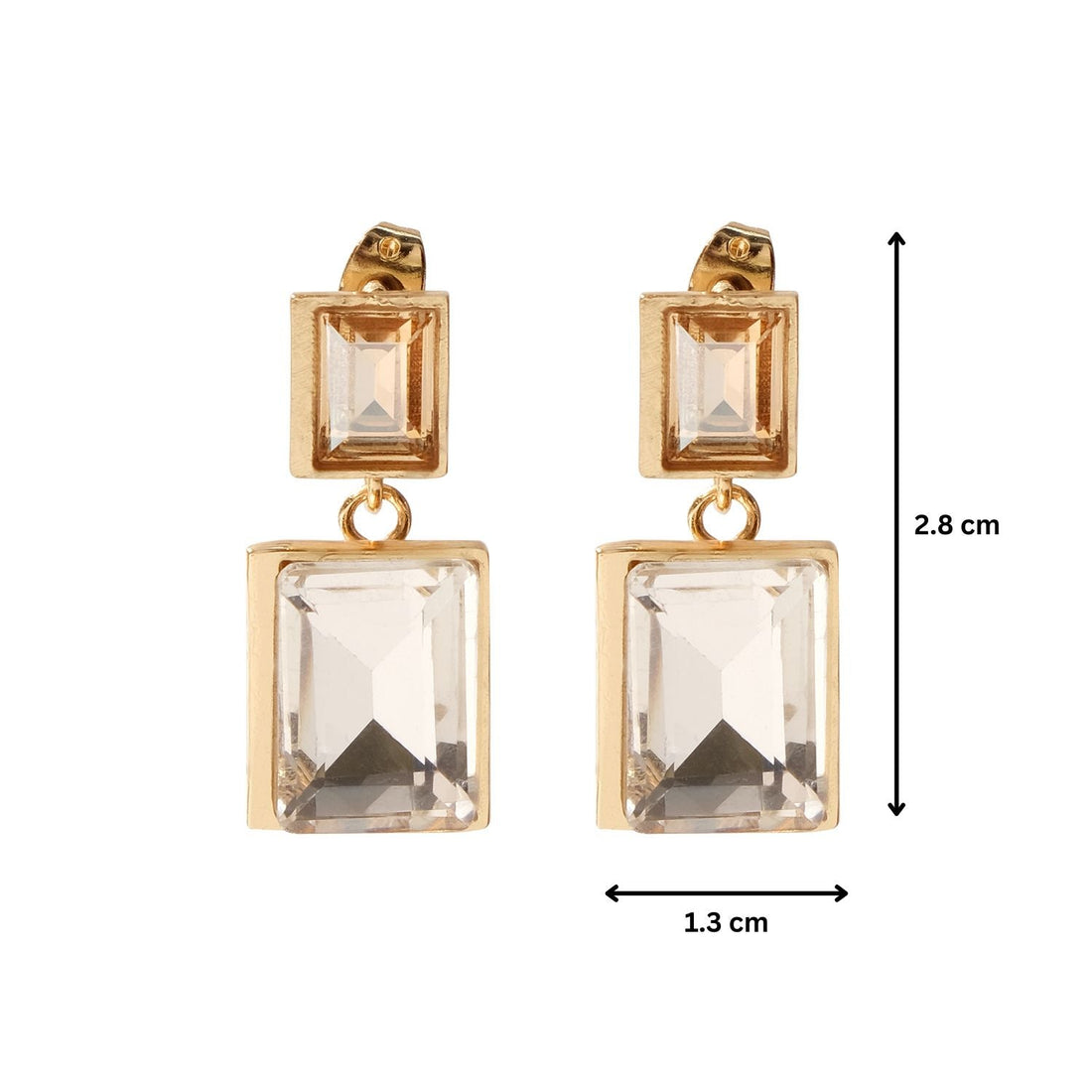 Dual Radiance Crystal Earrings