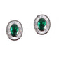 Emerald Statement Pendant and Earrings