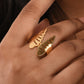 Feather Design Ring