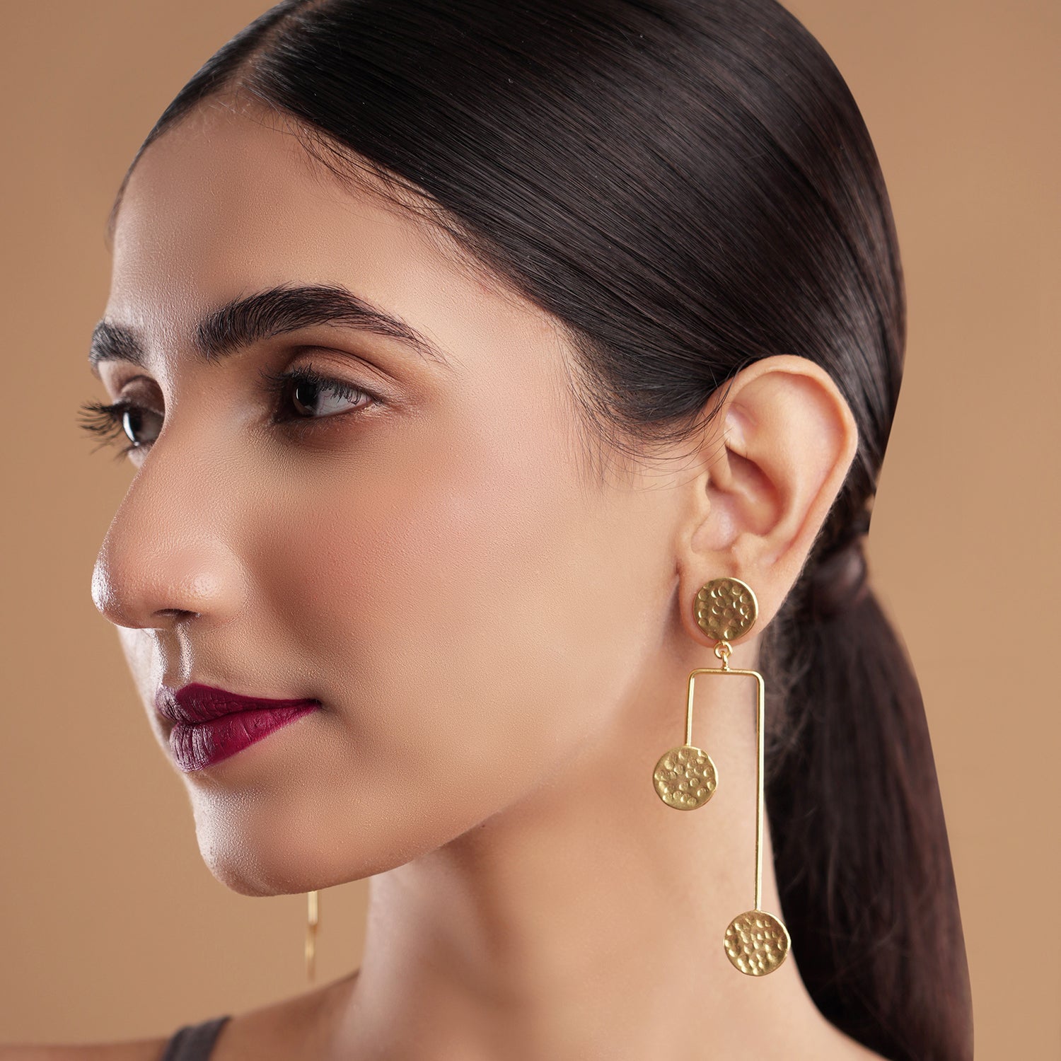 Geometric Glam Statement Earrings