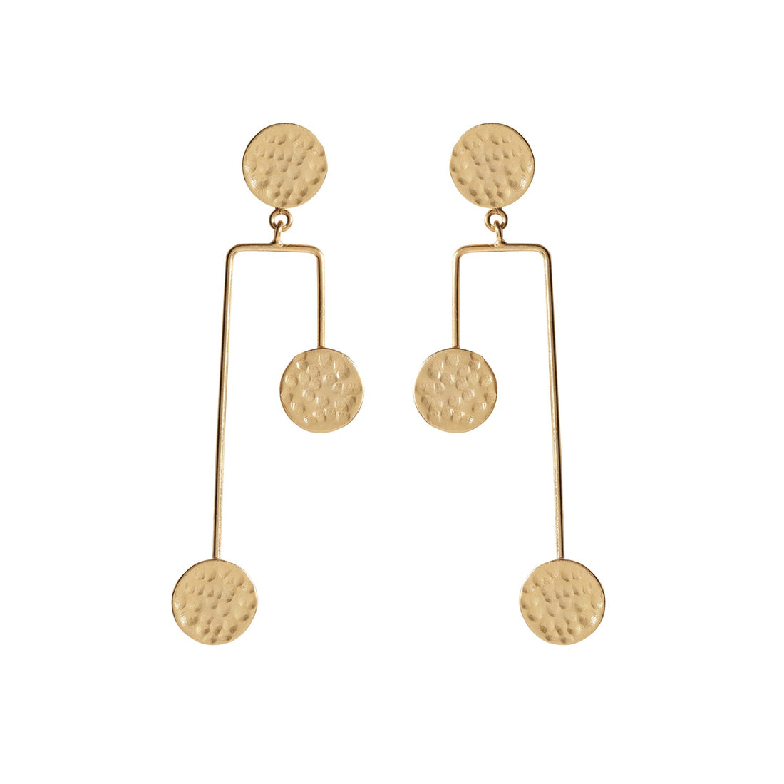 Geometric Glam Statement Earrings