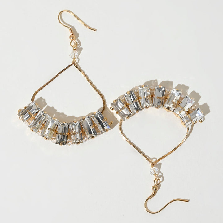 Glass Crystal Chandelier Drop Earrings