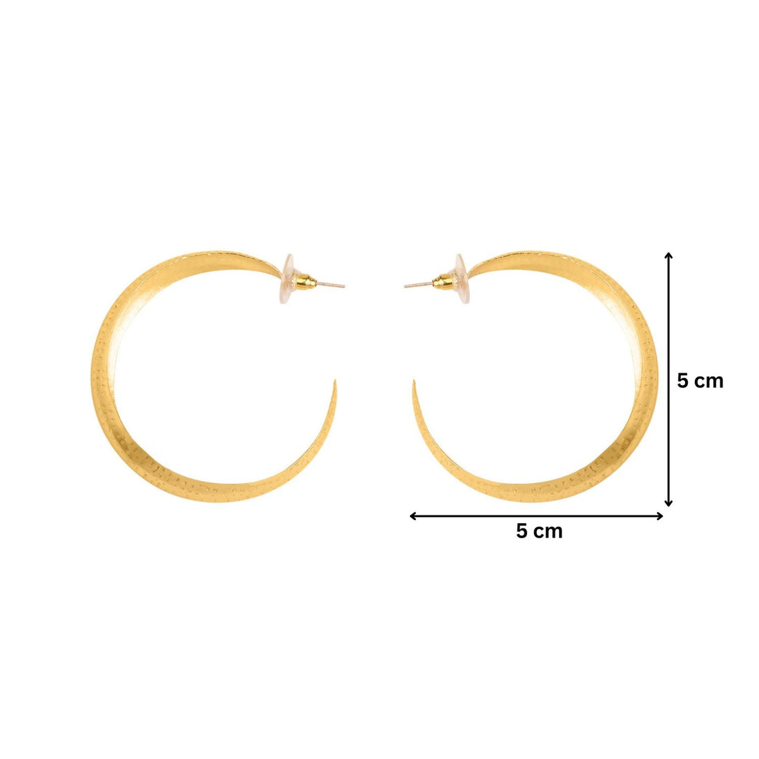 Gleaming Gold Power Hoop Earrings