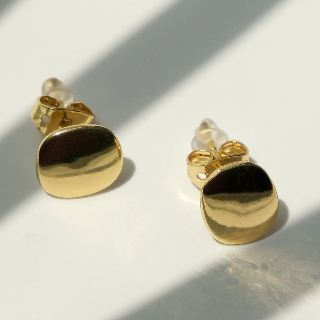 Gold Button Studs